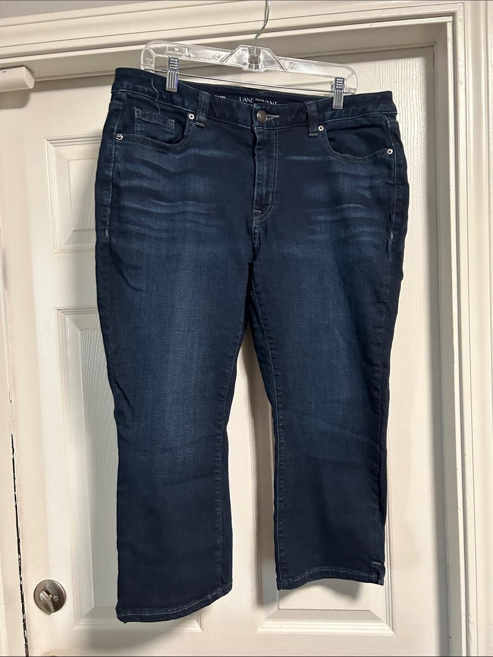 Lane Bryant IDark Indigo Capri Straight Jeans